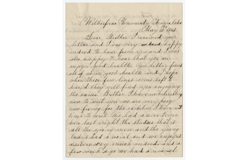 Wilberforce letter